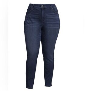 Terra & Sky Women's Plus Size Skinny Jeans  Sz Petite 26W -New